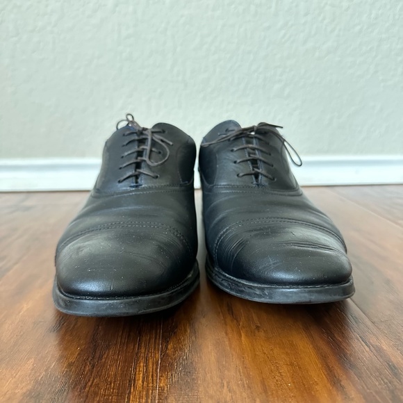 TED BAKER LONDON Fhares Cap Toe Oxford Black Leather - Picture 6 of 11